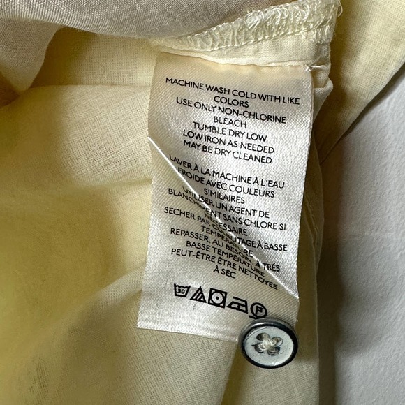 We The Free Womens Button-Up Sheer Luck Shirt Size XS Cream Bone NWOT $108‎ - Picture 7 of 8
